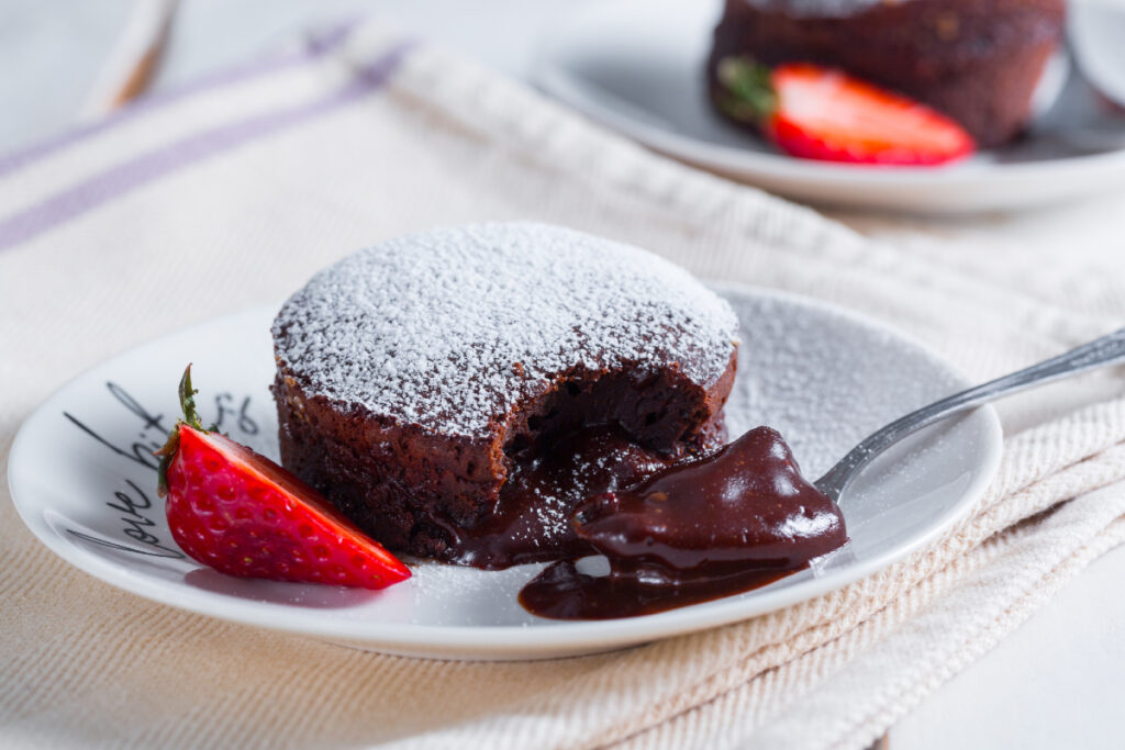 Air Fryer Chocolate Lava Cake